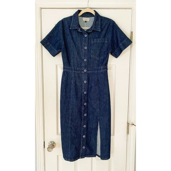 TRIARCHY DENIM THE TAILORED SHIRT DRESS - Picture 8 of 12